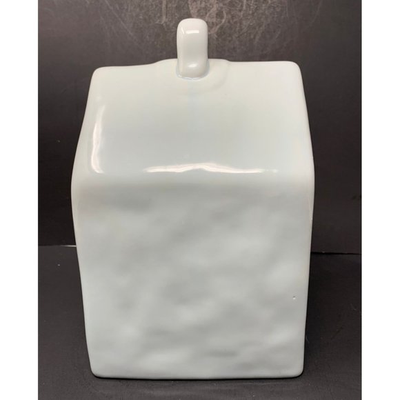 RAE DUNN SNOW DAY Light Blue Square Birdhouse LL Long Letter Farmhouse Magenta - Picture 2 of 8